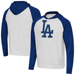 Los Angeles Dodgers Antigua Urgent Pullover Hoodie - Royal/Gray Hoodies
