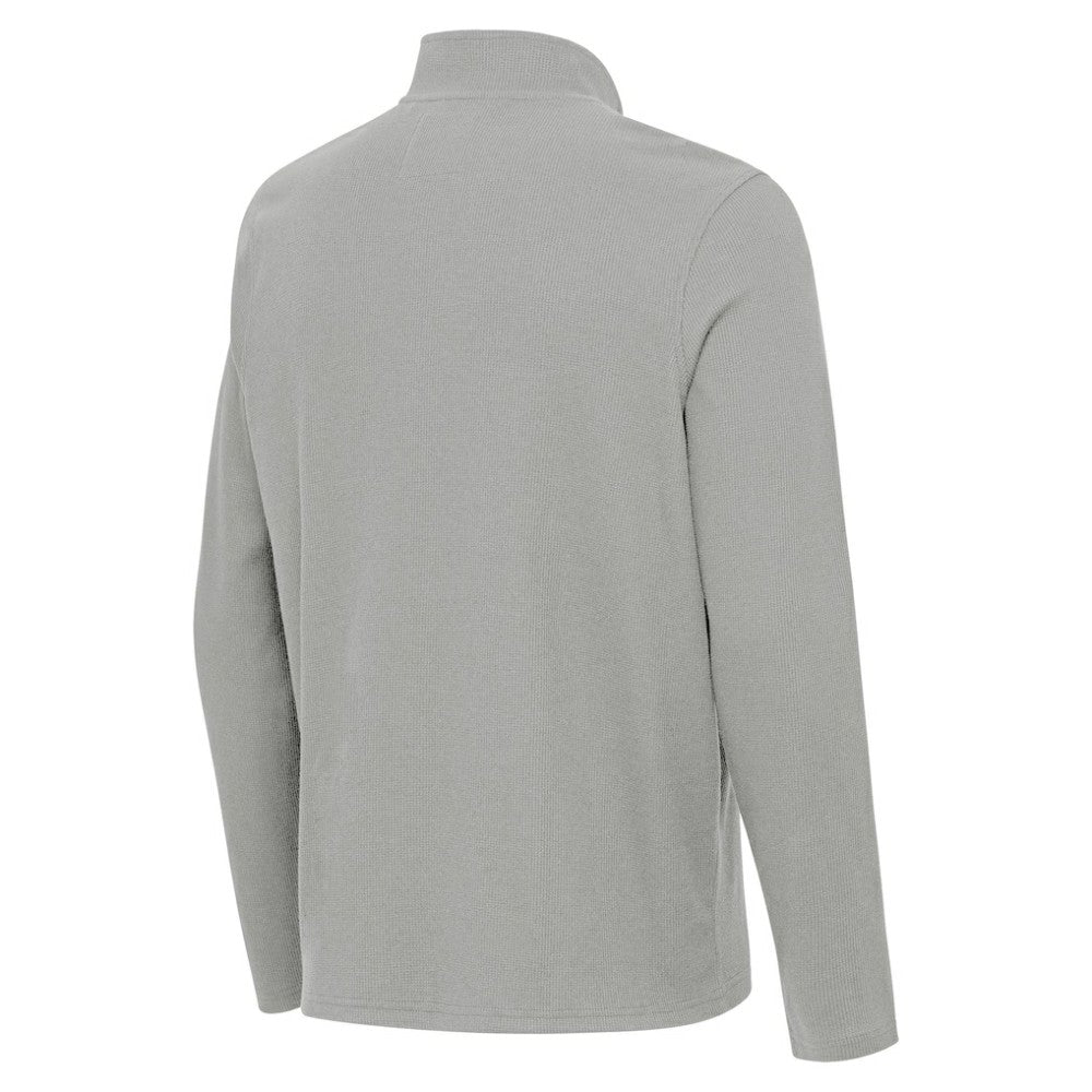 Texas Rangers Antigua Sync Tri-Blend Quarter-Zip Pullover - Heather Gray Pullover