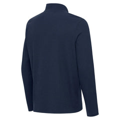 New York Yankees Antigua Sync Tri-Blend Quarter-Zip Pullover - Heather Navy Pullover