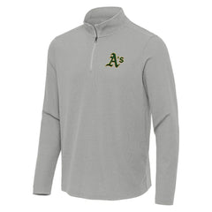 Athletics Antigua Sync Tri-Blend Quarter-Zip Pullover - Heather Gray Pullover