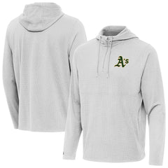 Athletics Antigua Connected Quarter-Zip Pullover Hoodie - Gray Hoodies