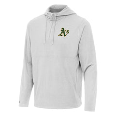 Athletics Antigua Connected Quarter-Zip Pullover Hoodie - Gray Hoodies