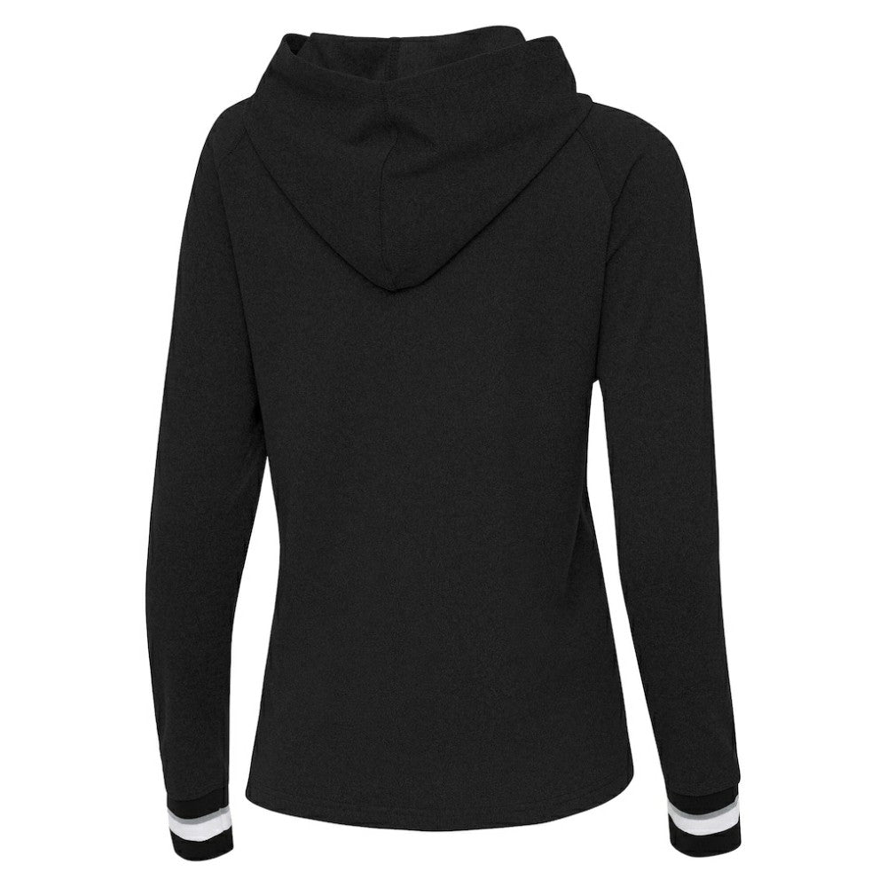Colorado Rockies Antigua Women's Trek Pullover Hoodie - Black Hoodies