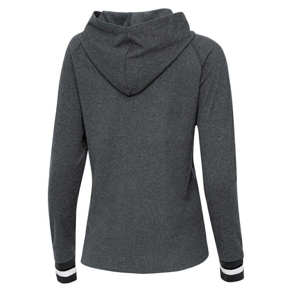 Athletics Antigua Women's Trek Pullover Hoodie - Heather Charcoal Hoodies