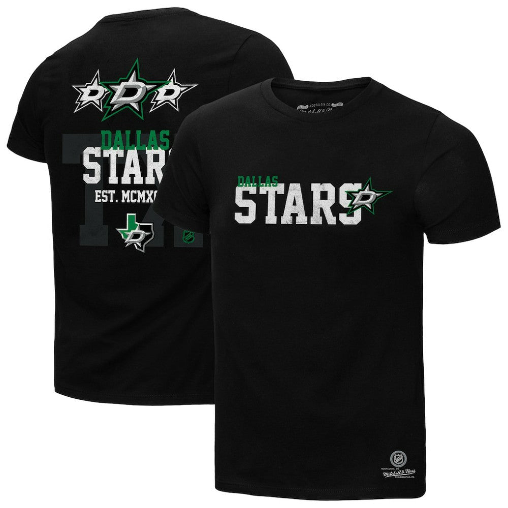 Dallas Stars Mitchell & Ness Home T-Shirt - Black | US 203151839