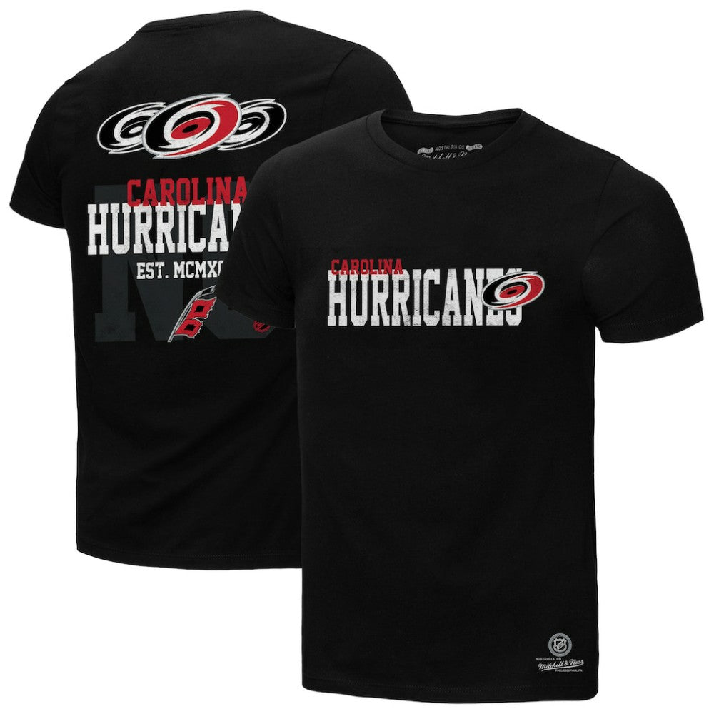 Carolina Hurricanes Mitchell & Ness Home T-Shirt - Black | US 203151840