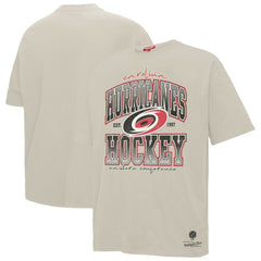 Carolina Hurricanes Mitchell & Ness Women's Dump & Chase Boyfriend T-Shirt - Cream | US 203151850