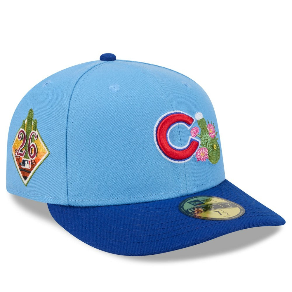 Chicago Cubs New Era 2026 Spring Training 59FIFTY Fitted Hat - Light Blue/Royal Hats