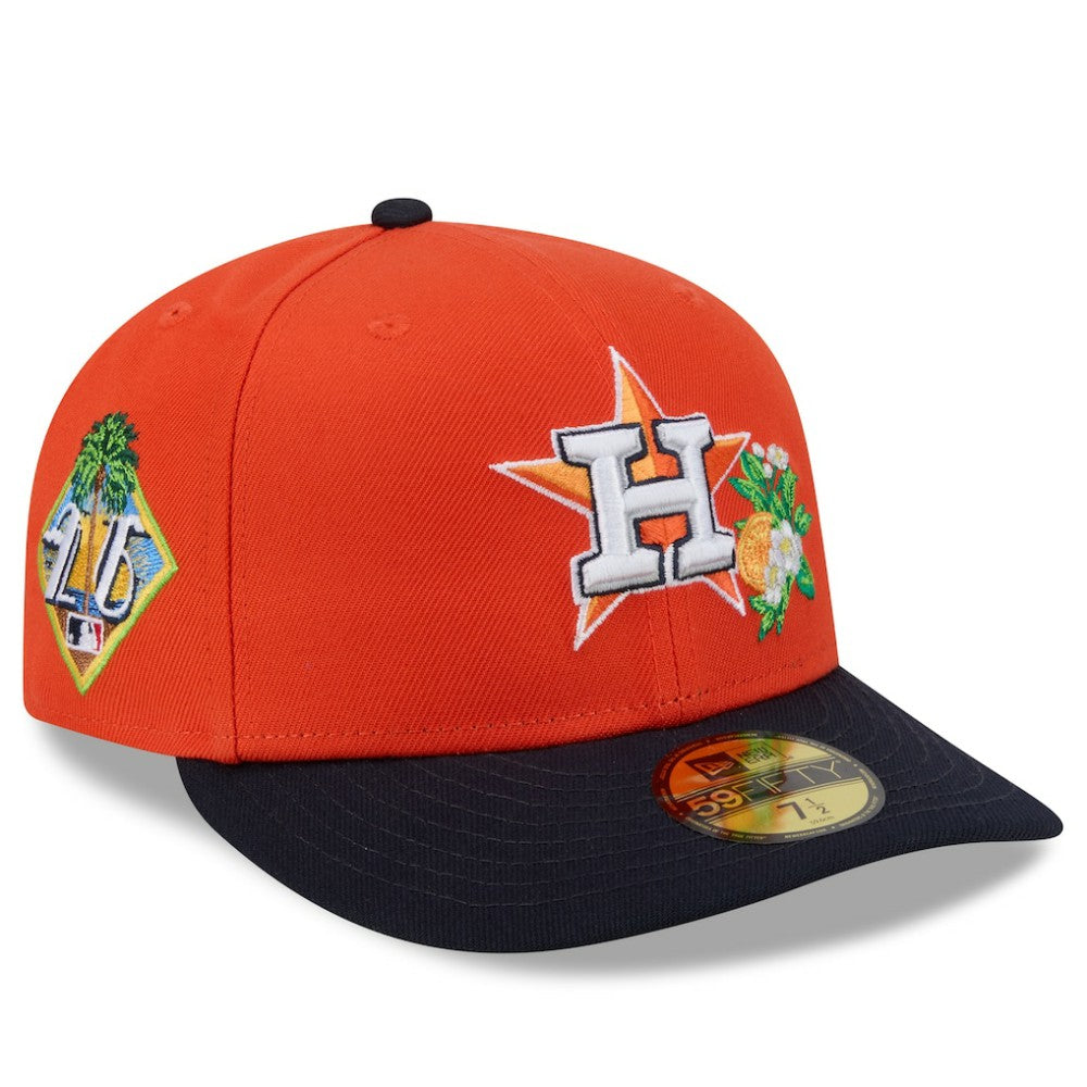 Houston Astros New Era 2026 Spring Training 59FIFTY Fitted Hat - Orange/Navy Hats