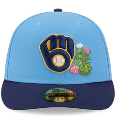 Milwaukee Brewers New Era 2026 Spring Training 59FIFTY Fitted Hat - Light Blue/Navy Hats