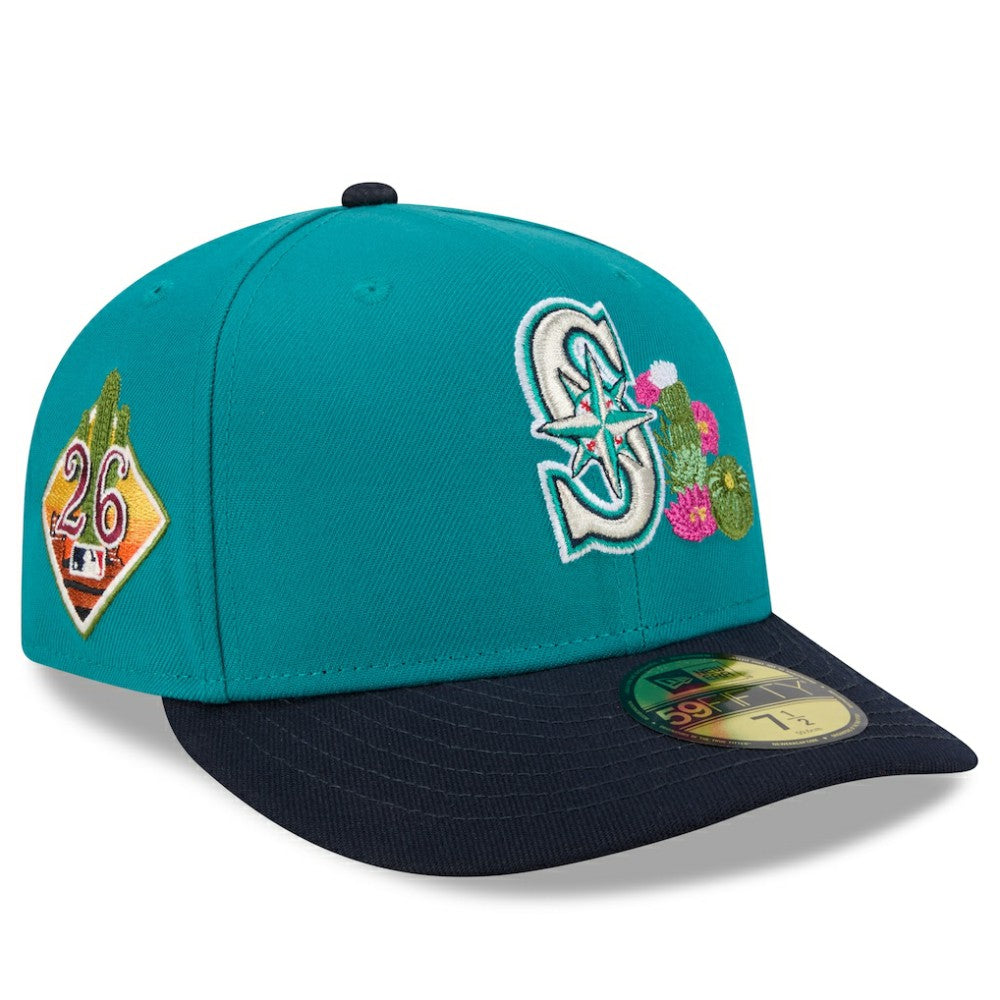 Seattle Mariners New Era 2026 Spring Training 59FIFTY Fitted Hat - Teal/Navy Hats