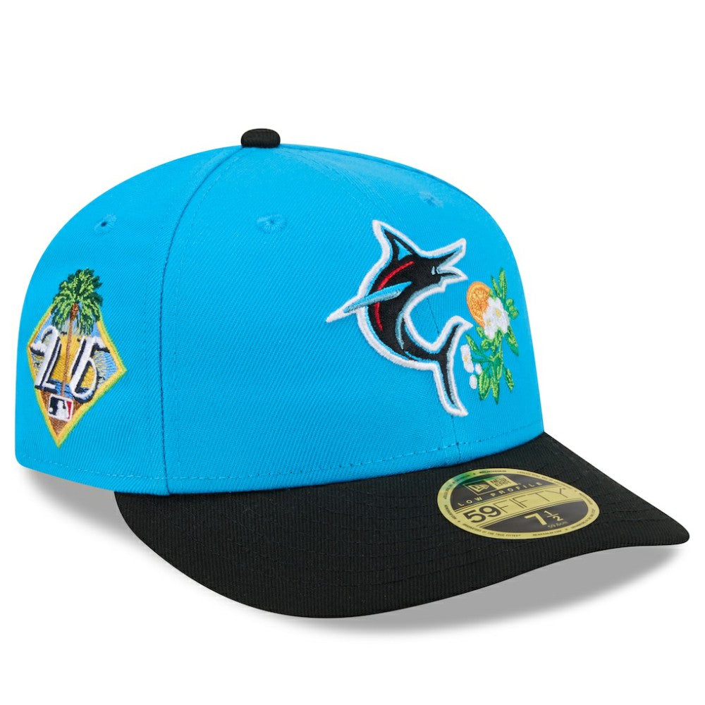 Miami Marlins New Era 2026 Spring Training Low Profile 59FIFTY Fitted Hat - Blue/Black Hats
