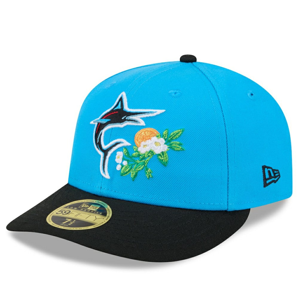 Miami Marlins New Era 2026 Spring Training Low Profile 59FIFTY Fitted Hat - Blue/Black Hats
