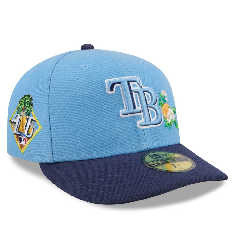 Tampa Bay Rays New Era 2026 Spring Training Low Profile 59FIFTY Fitted Hat - Light Blue/Navy Hats