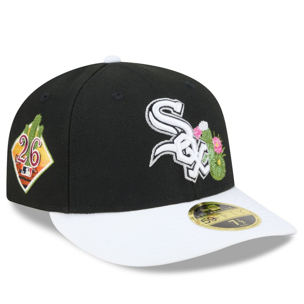 Chicago White Sox New Era 2026 Spring Training Low Profile 59FIFTY Fitted Hat - Black/White Hats