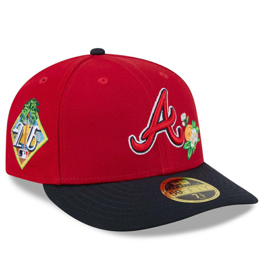 Atlanta Braves New Era 2026 Spring Training Low Profile 59FIFTY Fitted Hat - Red/Navy Hats