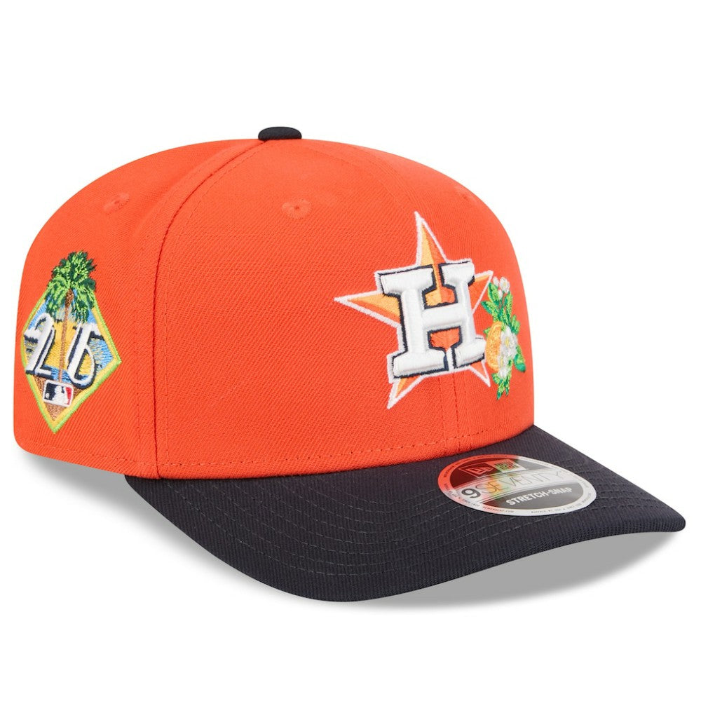 Houston Astros New Era 2026 Spring Training 9SEVENTY Adjustable Hat - Orange/Navy Hats
