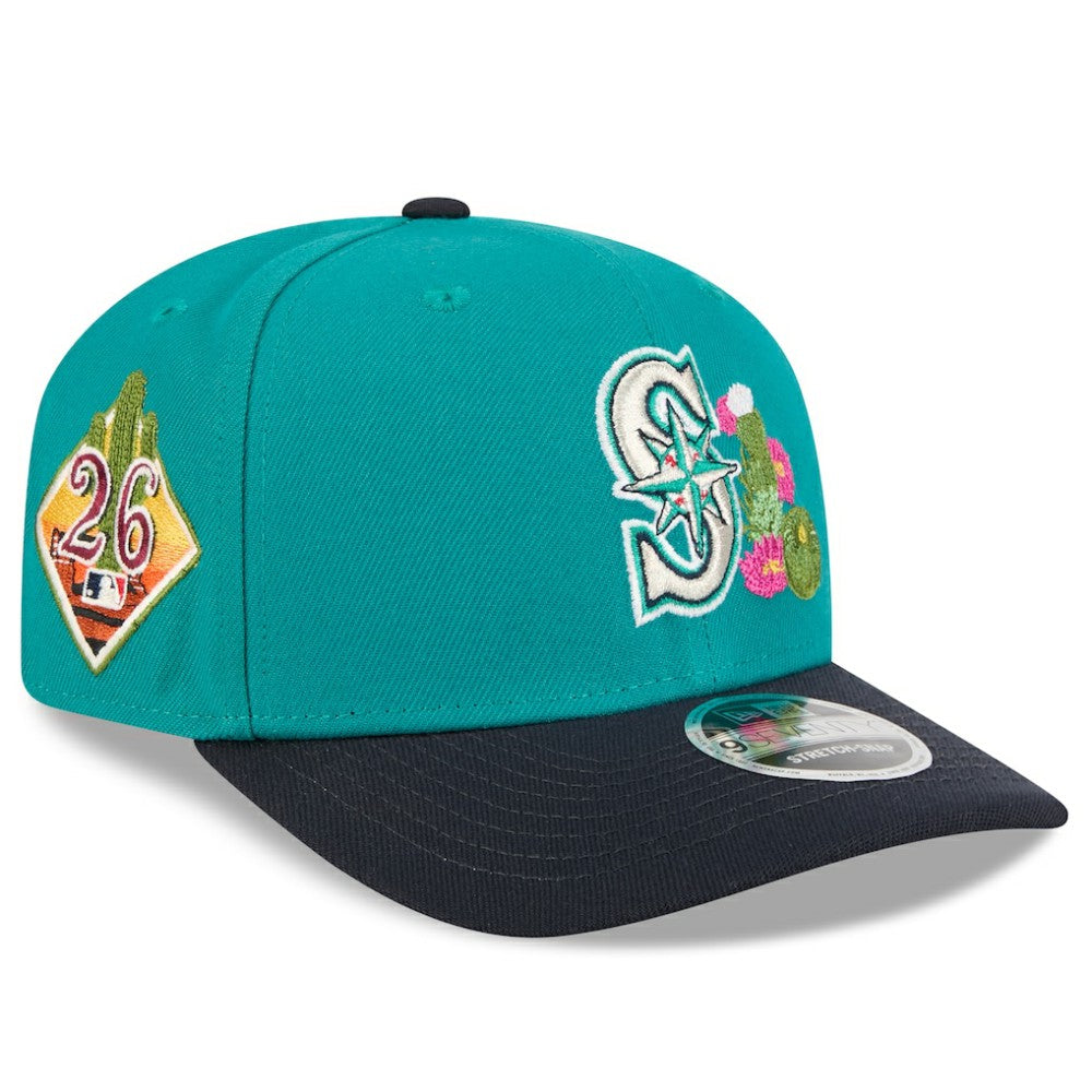 Seattle Mariners New Era 2026 Spring Training 9SEVENTY Adjustable Hat - Teal/Navy Hats