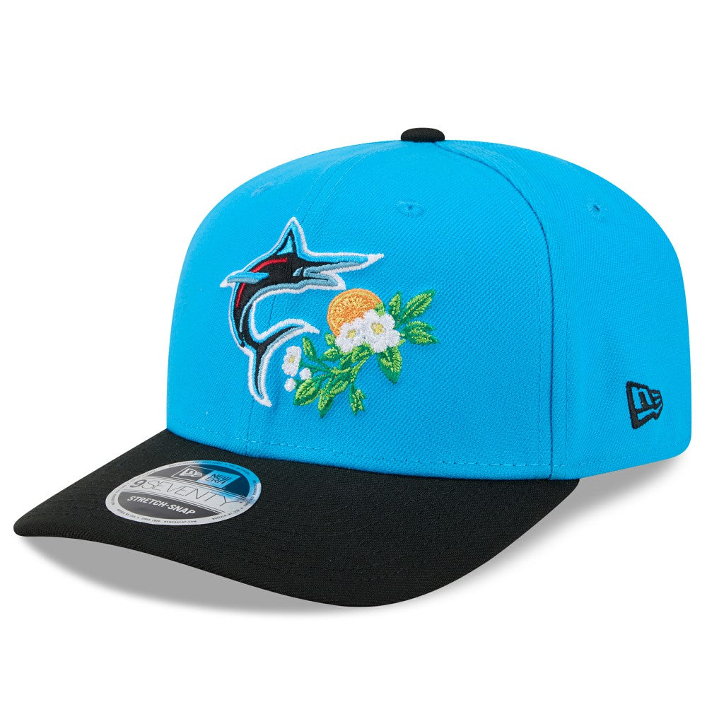 Miami Marlins New Era 2026 Spring Training 9SEVENTY Adjustable Hat - Blue/Black Hats