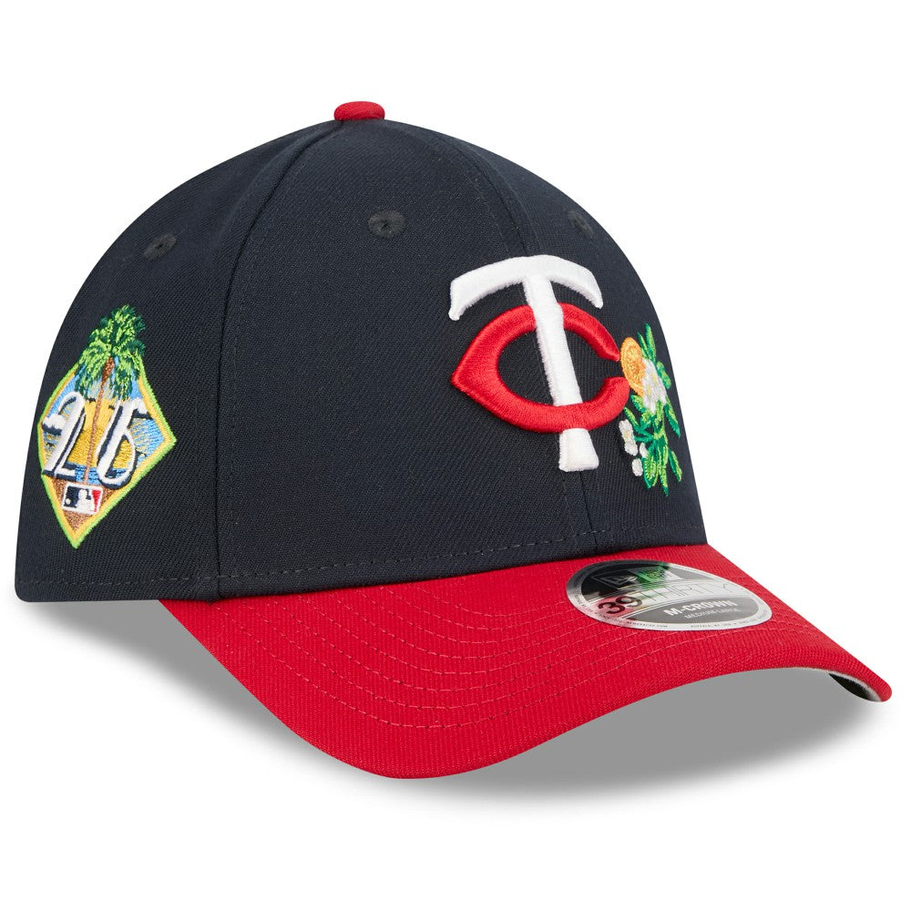 Minnesota Twins New Era 2026 Spring Training M-Crown 39THIRTY Flex Hat - Navy/Red Hats