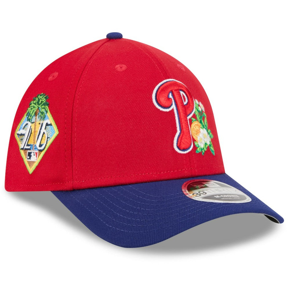 Philadelphia Phillies New Era 2026 Spring Training M-Crown 39THIRTY Flex Hat - Red/Royal Hats