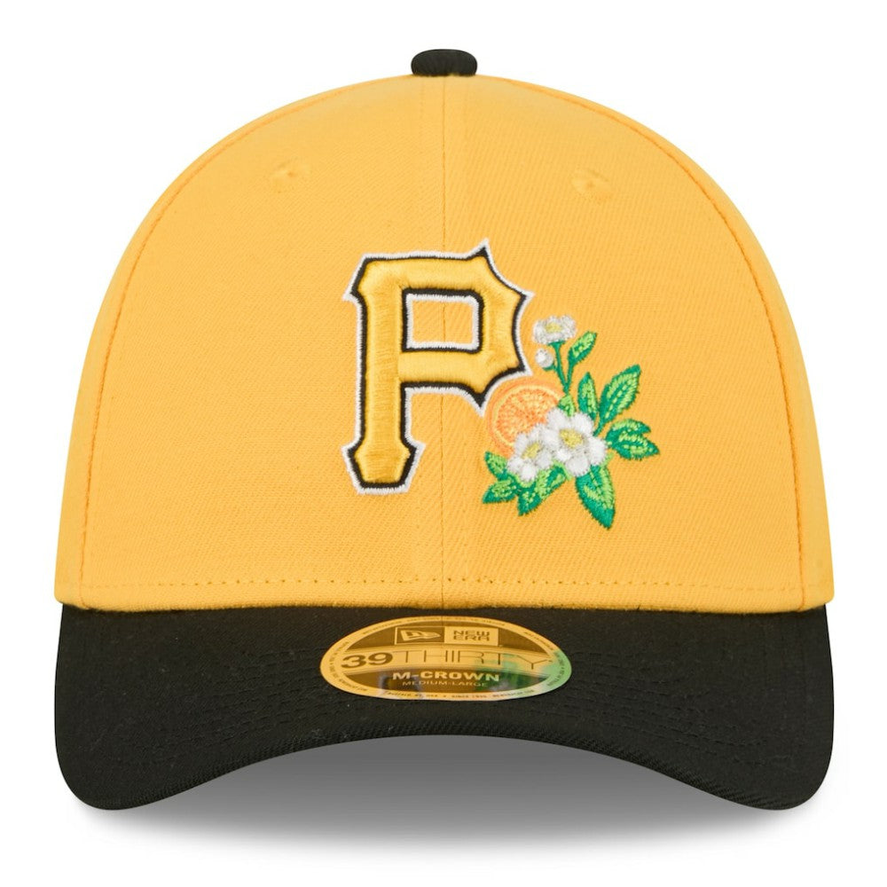 Pittsburgh Pirates New Era 2026 Spring Training M-Crown 39THIRTY Flex Hat - Gold/Black Hats