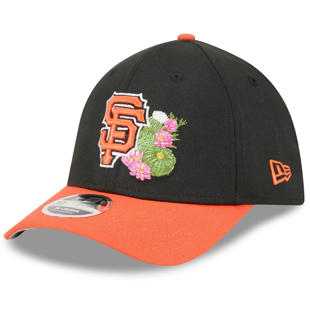 San Francisco Giants New Era 2026 Spring Training M-Crown 39THIRTY Flex Hat - Black/Orange Hats