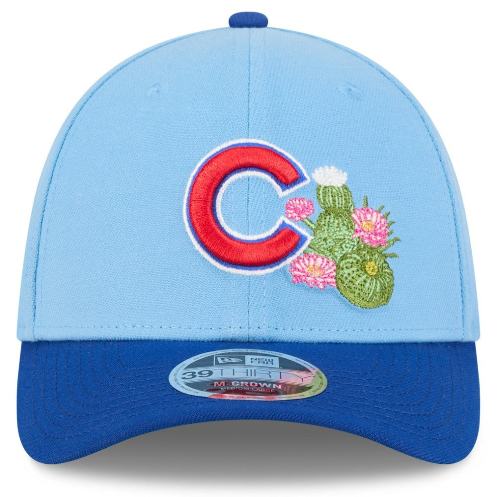 Chicago Cubs New Era 2026 Spring Training M-Crown 39THIRTY Flex Hat - Light Blue/Royal Hats