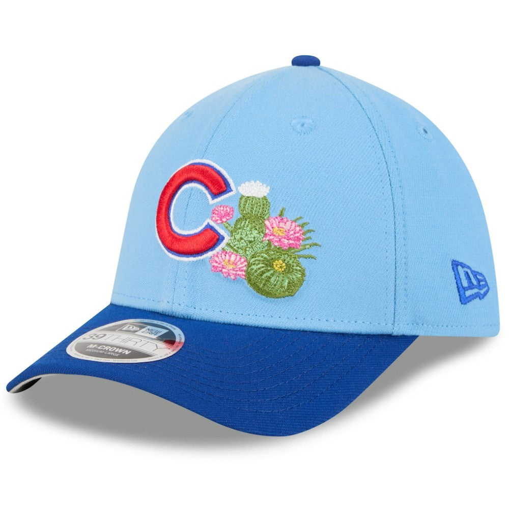 Chicago Cubs New Era 2026 Spring Training M-Crown 39THIRTY Flex Hat - Light Blue/Royal Hats