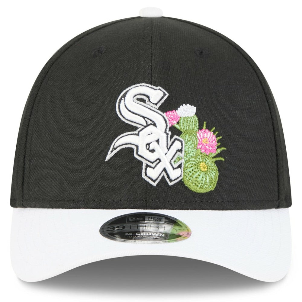 Chicago White Sox New Era 2026 Spring Training M-Crown 39THIRTY Flex Hat - Black/White Hats