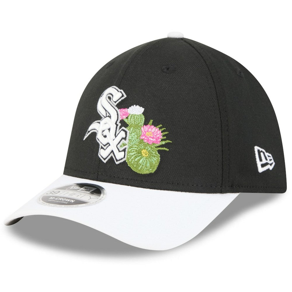 Chicago White Sox New Era 2026 Spring Training M-Crown 39THIRTY Flex Hat - Black/White Hats