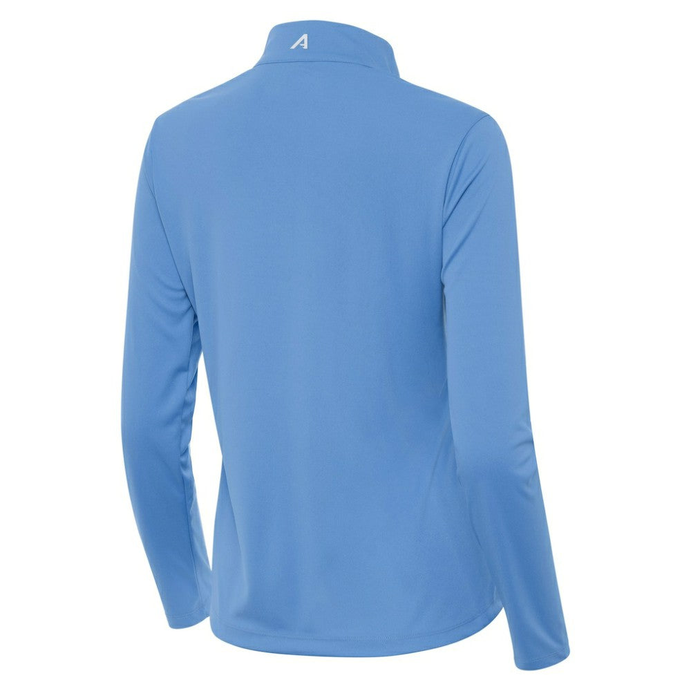 Utah Mammoth Antigua Women's Tribute Half-Zip Pullover - Powder Blue | US 203154837