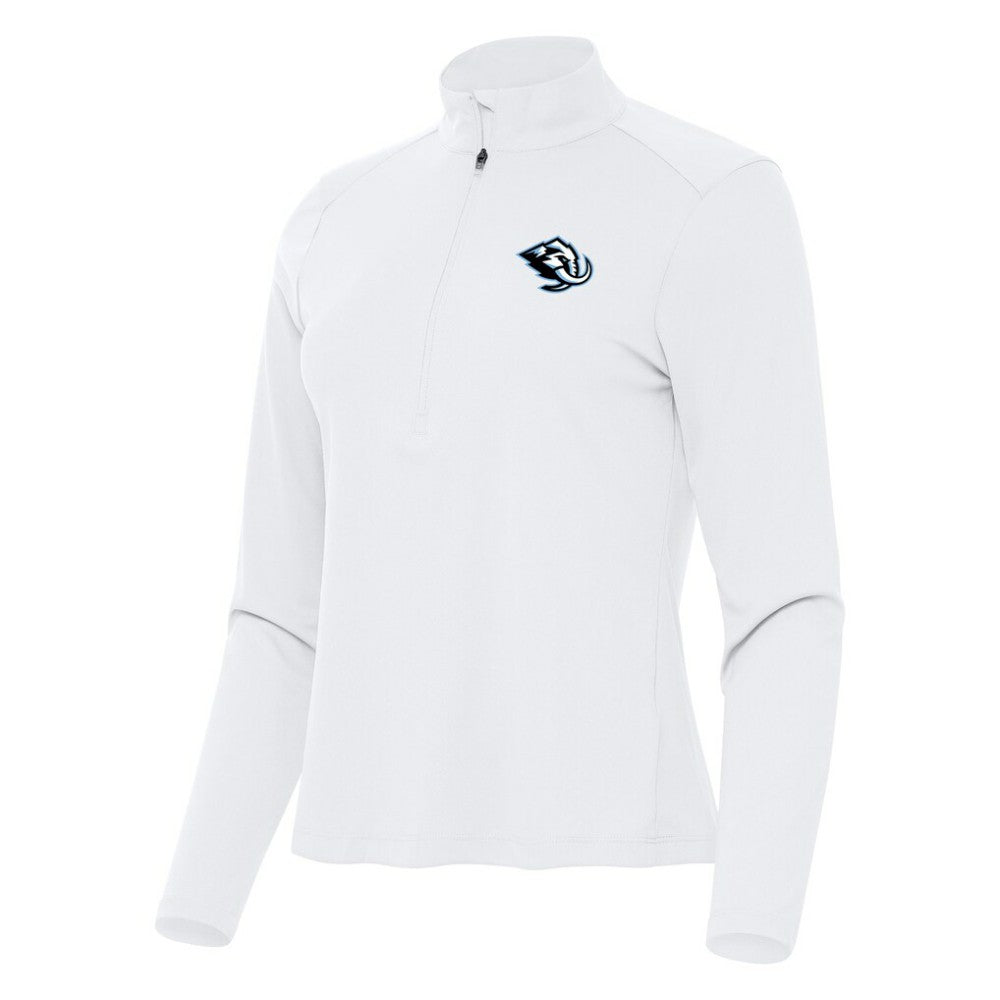Utah Mammoth Antigua Women's Tribute Half-Zip Pullover - White | US 203154838
