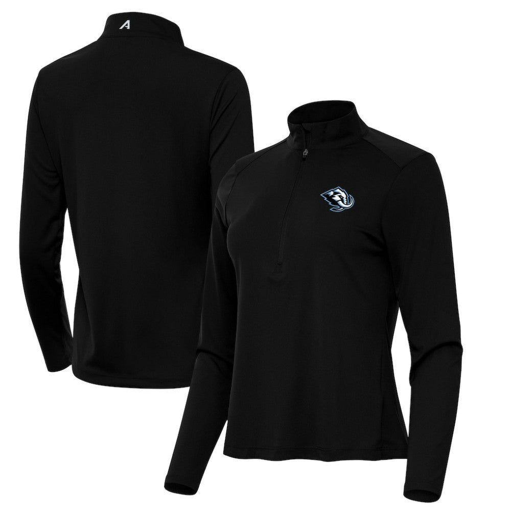 Utah Mammoth Antigua Women's Tribute Half-Zip Pullover - Black | US 203154839