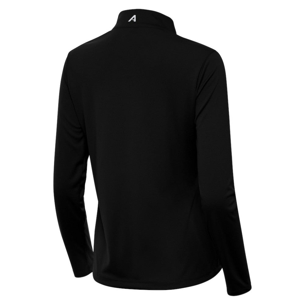 Utah Mammoth Antigua Women's Tribute Half-Zip Pullover - Black | US 203154839