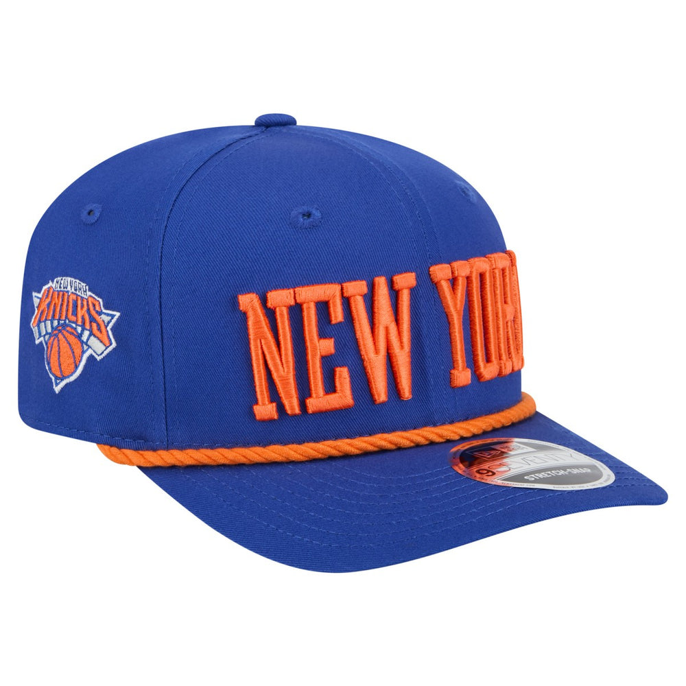 New York Knicks Wordmark Rope 9SEVENTY Adjustable Hat Blue - New Era