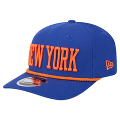 New York Knicks Wordmark Rope 9SEVENTY Adjustable Hat Blue - New Era