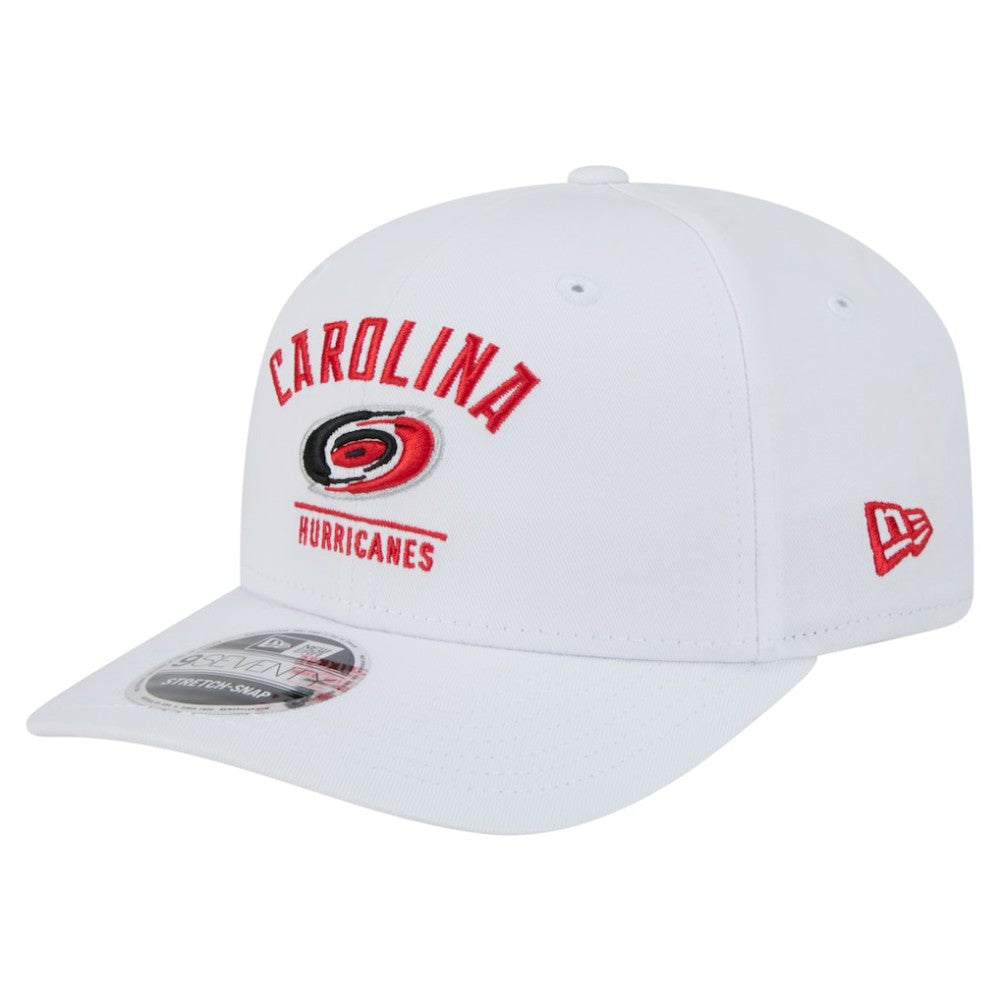 Carolina Hurricanes New Era Team Lockup Basic 9SEVENTY Adjustable Hat - White | US 203155586