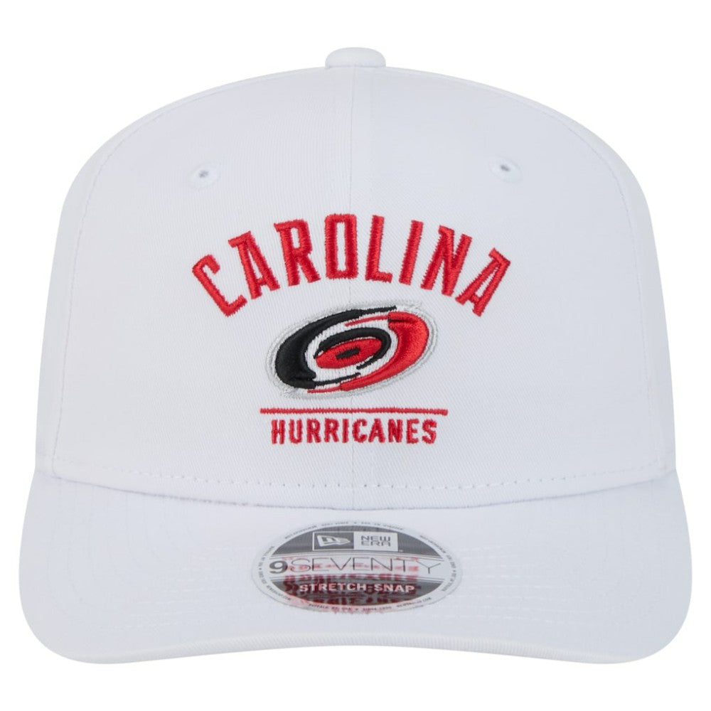 Carolina Hurricanes New Era Team Lockup Basic 9SEVENTY Adjustable Hat - White | US 203155586