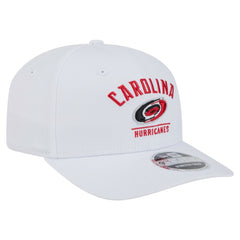 Carolina Hurricanes New Era Team Lockup Basic 9SEVENTY Adjustable Hat - White | US 203155586