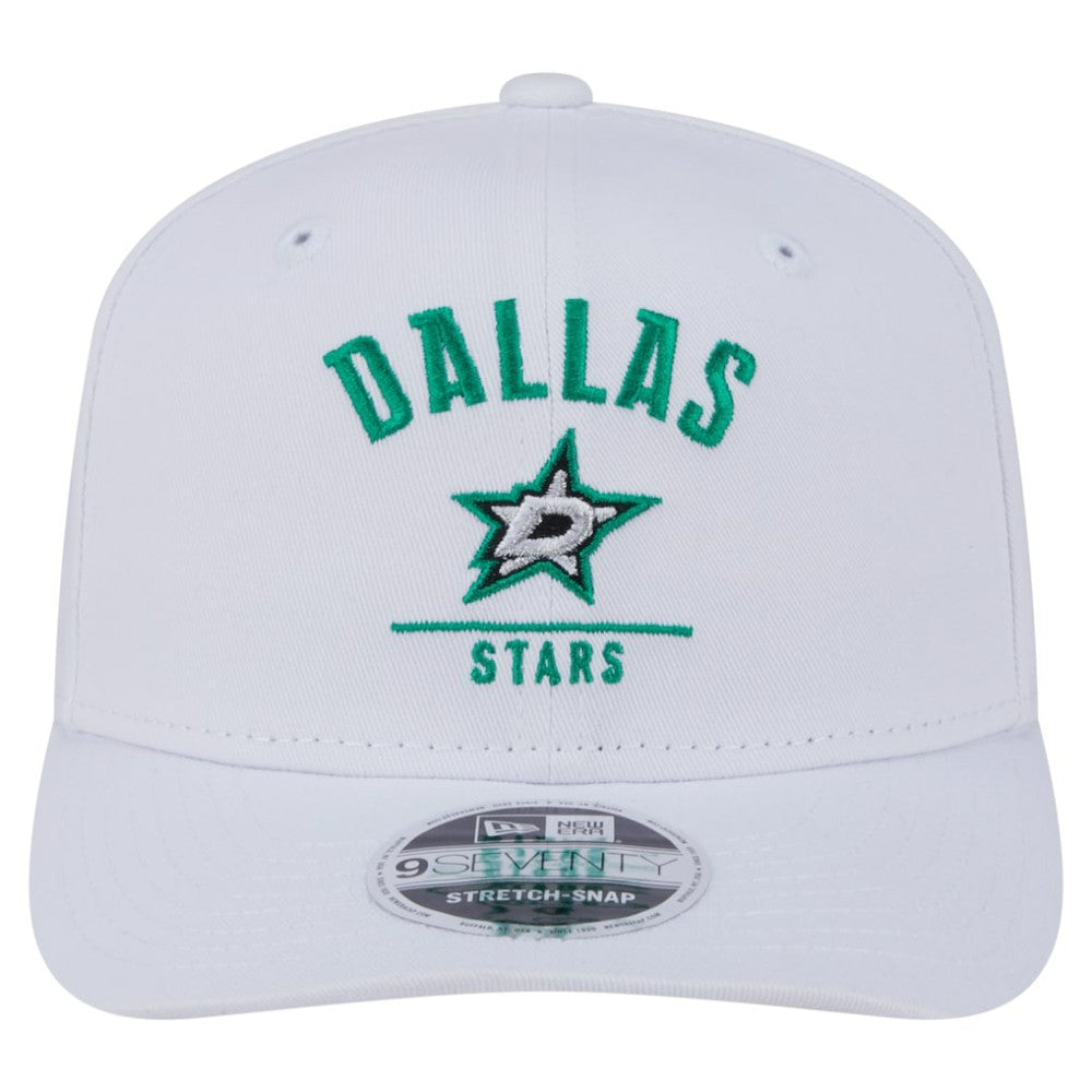 Dallas Stars New Era Team Lockup Basic 9SEVENTY Adjustable Hat - White | US 203155587