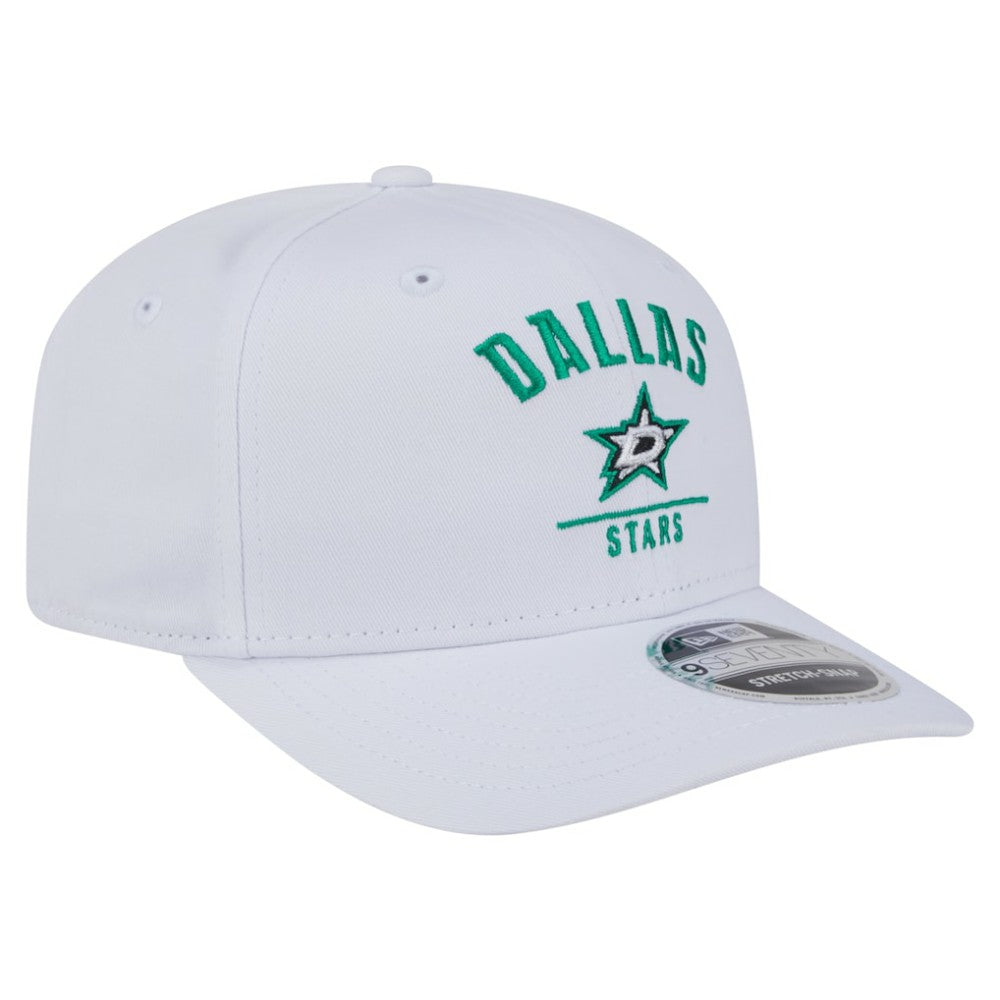 Dallas Stars New Era Team Lockup Basic 9SEVENTY Adjustable Hat - White | US 203155587