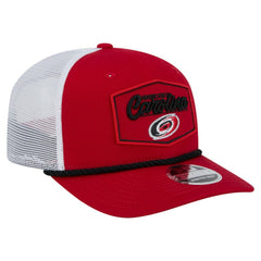 Carolina Hurricanes New Era Team Patch Basic 9SEVENTY Adjustable Trucker Hat - Red/White | US 203155590