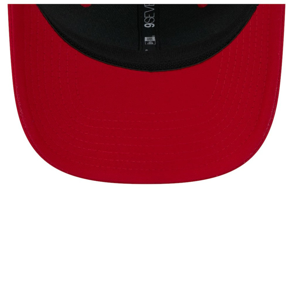 Carolina Hurricanes New Era Team Patch Basic 9SEVENTY Adjustable Trucker Hat - Red/White | US 203155590