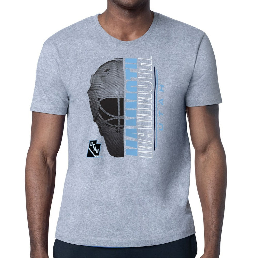 Utah Mammoth Starter Half Helmet T-Shirt - Gray | US 203155668