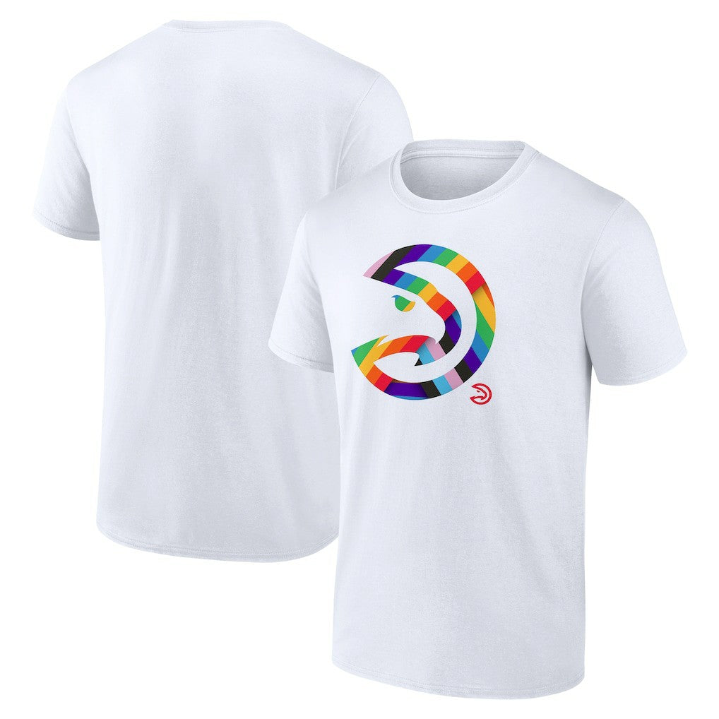 Atlanta Hawks Team Logo Pride T-Shirt White outlet