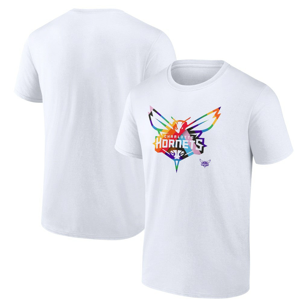Charlotte Hornets Team Logo Pride T-Shirt White