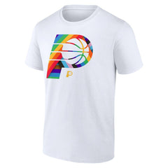 Indiana Pacers Team Logo Pride T-Shirt White