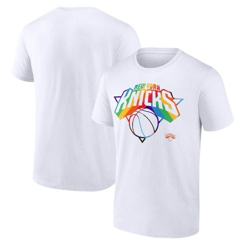 New York Knicks Team Logo Pride T-Shirt White