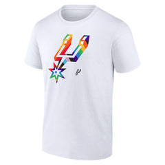 San Antonio Spurs Team Logo Pride T-Shirt White